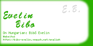 evelin bibo business card