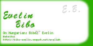 evelin bibo business card